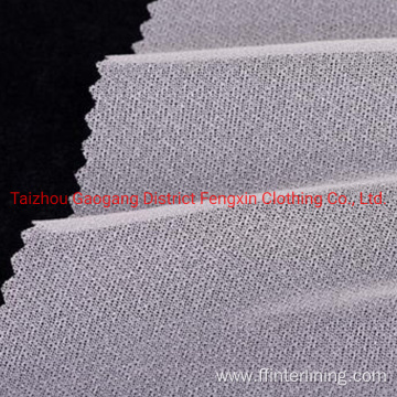100% polyester twill woven fusible interlining 75d